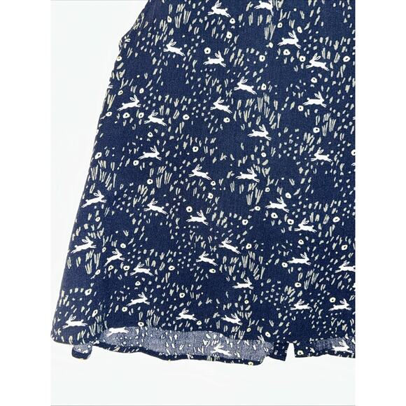 LC Lauren Conrad Womens Medium Disney Wonderland White Rabbit Sleeveless Blouse - Picture 9 of 11